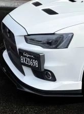 Street Aero Front Splitter Mitsubishi Lancer Evo GSR 2008-2017                                     - s-fsa-mit-01 - Image 3