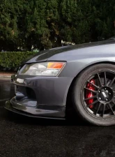 Street Aero Front Splitter Mitsubishi Lancer Evo IX (JS Style Front Lip) 2002-2007                                     - s-fsa-mit-02 - Image 2