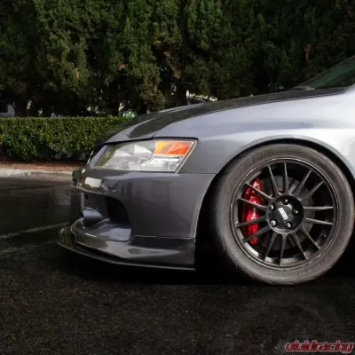 Street Aero Front Splitter Mitsubishi Lancer Evo IX (JS Style Front Lip) 2002-2007 - s-fsa-mit-02