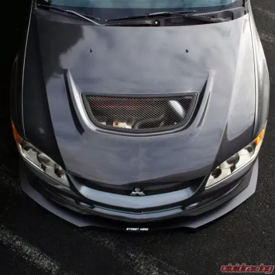 Street Aero Front Splitter Mitsubishi Lancer Evo IX (JS Style Front Lip) 2002-2007 - s-fsa-mit-02