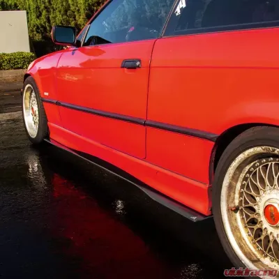 Street Aero Cross Faded Side Skirt Splitter Set BMW e36 Coupe 1995-1999 - s-ssa-bmw-005-cf-s78c