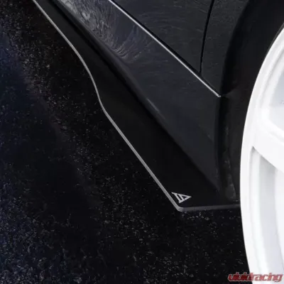 Street Aero Cross Faded Side Skirt Splitter Set BMW 328i e90 2006-2012 - s-ssa-bmw-007-cf-s79.5c