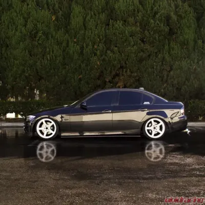 Street Aero Cross Faded Side Skirt Splitter Set BMW 328i e90 2006-2012 - s-ssa-bmw-007-cf-s79.5c