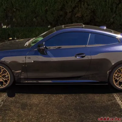 Street Aero Cross Faded Side Skirt Splitter Set BMW M4 Coupe G22 2021 - s-ssa-bmw-011-cf-s82c