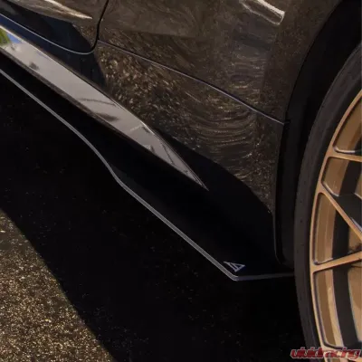 Street Aero Cross Faded Side Skirt Splitter Set BMW M4 Coupe G22 2021 - s-ssa-bmw-011-cf-s82c