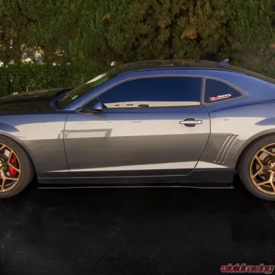 Street Aero Cross Faded Side Skirt Splitter Set Chevrolet Camaro SS 2010-2015 - s-ssa-chv-002-cf-s80