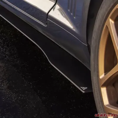 Street Aero Cross Faded Side Skirt Splitter Set Chevrolet Camaro SS 2010-2015 - s-ssa-chv-002-cf-s80