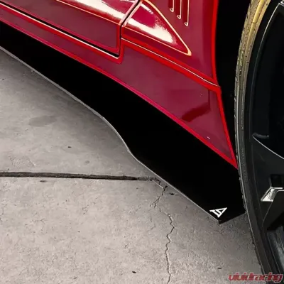 Street Aero Cross Faded Side Skirt Splitter Set Chevrolet Camaro LS 2010-2015 - s-ssa-chv-003-cf-s80