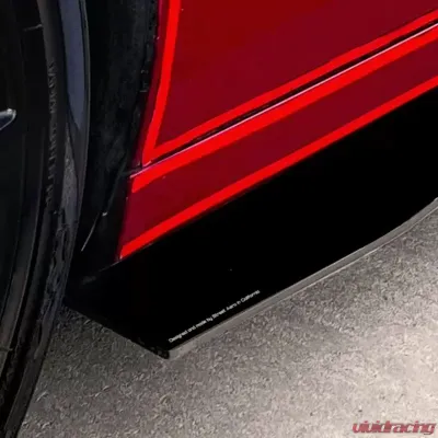 Street Aero Cross Faded Side Skirt Splitter Set Chevrolet Camaro LS 2010-2015 - s-ssa-chv-003-cf-s80