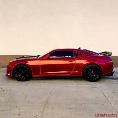 Street Aero Cross Faded Side Skirt Splitter Set Chevrolet Camaro LS 2010-2015 - s-ssa-chv-003-cf-s80