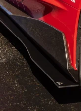 Street Aero Cross Faded Side Skirt Splitter Set Chevrolet Corvette C8 - 5VM Kit 2020-2024                                     - s-ssa-chv-007-cf-s79 - Image 10