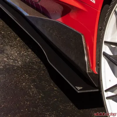 Street Aero Cross Faded Side Skirt Splitter Set Chevrolet Corvette C8 - 5VM Kit 2020-2024 - s-ssa-chv-007-cf-s79