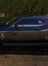 Street Aero Cross Faded Side Skirt Splitter Set Dodge Challenger Scat Pack 2019-2022`                                     - s-ssa-dge-002-cf-s81 - Image 9