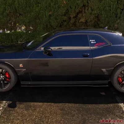 Street Aero Cross Faded Side Skirt Splitter Set Dodge Challenger Scat Pack 2019-2022` - s-ssa-dge-002-cf-s81