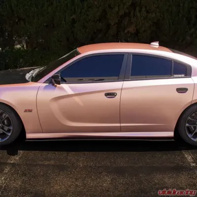 Street Aero Cross Faded Side Skirt Splitter Set Dodge Charger Scat Pack 2015-2022 - s-ssa-dge-003-cf-s86.5