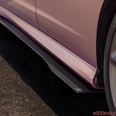 Street Aero Cross Faded Side Skirt Splitter Set Dodge Charger Scat Pack 2015-2022 - s-ssa-dge-003-cf-s86.5