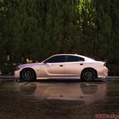 Street Aero Cross Faded Side Skirt Splitter Set Dodge Charger Scat Pack 2015-2022 - s-ssa-dge-003-cf-s86.5