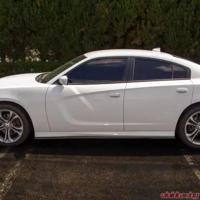 Street Aero Cross Faded Side Skirt Splitter Set Dodge Charger GT 2015-2022 - s-ssa-dge-004-cf-s86.5