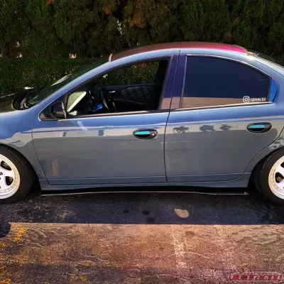 Street Aero Cross Faded Side Skirt Splitter Set Dodge Neon SRT4 2003-2005 - s-ssa-dge-005-cf-s75.5