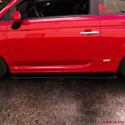 Street Aero Cross Faded Side Skirt Splitter Set Fiat Abarth 500 2012-2019 - s-ssa-fia-001-cf-s63.5
