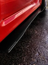 Street Aero Cross Faded Side Skirt Splitter Set Fiat Abarth 500 2012-2019                                     - s-ssa-fia-001-cf-s63.5 - Image 12
