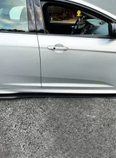 Street Aero Cross Faded Side Skirt Splitter Set Ford Focus ST Hatchback 2013-2014                                     - s-ssa-frd-001-cf-s74 - Image 9
