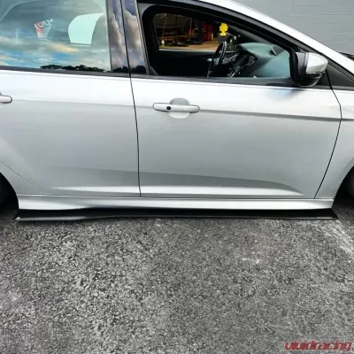 Street Aero Cross Faded Side Skirt Splitter Set Ford Focus ST Hatchback 2013-2014 - s-ssa-frd-001-cf-s74