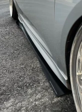 Street Aero Cross Faded Side Skirt Splitter Set Ford Focus ST Hatchback 2013-2014                                     - s-ssa-frd-001-cf-s74 - Image 11