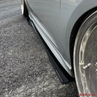 Street Aero Cross Faded Side Skirt Splitter Set Ford Focus ST Hatchback 2013-2014 - s-ssa-frd-001-cf-s74