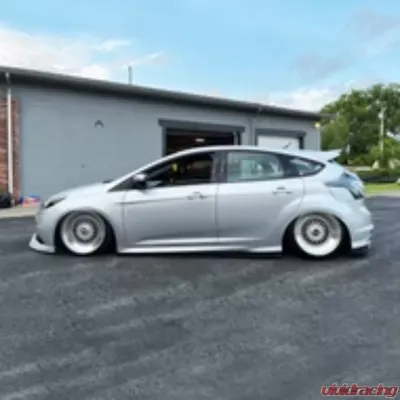 Street Aero Cross Faded Side Skirt Splitter Set Ford Focus ST Hatchback 2013-2014 - s-ssa-frd-001-cf-s74