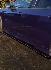 Street Aero Cross Faded Side Skirt Splitter Set Ford Focus ST Hatchback 2015-2018                                     - s-ssa-frd-003-cf-s75 - Image 9