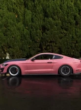 Street Aero Cross Faded Side Skirt Splitter Set Ford Mustang 2015-2017                                     - s-ssa-frd-007-cf-s75.5 - Image 8