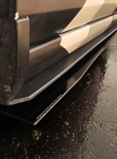 Street Aero Cross Faded Side Skirt Splitter Set Ford Mustang Roush 2013-2014                                     - s-ssa-frd-010-cf-s75 - Image 12