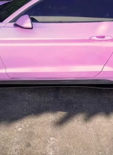 Street Aero Cross Faded Side Skirt Splitter Set Ford Mustang GT | EcoBoost 2018+                                     - s-ssa-frd-011-cf-s75 - Image 9