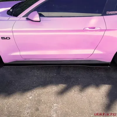 Street Aero Cross Faded Side Skirt Splitter Set Ford Mustang GT | EcoBoost 2018+ - s-ssa-frd-011-cf-s75