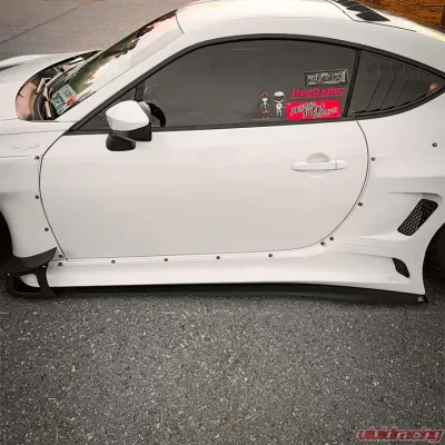 Street Aero Cross Faded Side Skirt Splitter Set FRS | BRZ | GT86 2013-2020 - s-ssa-frs-001-cf-s72.5