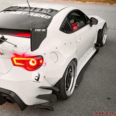 Street Aero Cross Faded Side Skirt Splitter Set FRS | BRZ | GT86 2013-2020 - s-ssa-frs-001-cf-s72.5