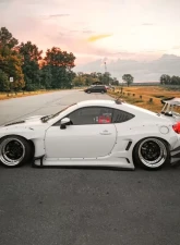 Street Aero Cross Faded Side Skirt Splitter Set FRS | BRZ | GT86 2013-2020                                     - s-ssa-frs-001-cf-s72.5 - Image 8