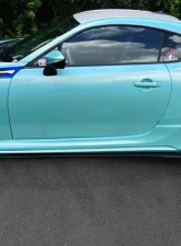 Street Aero Cross Faded Side Skirt Splitter Set FRS | BRZ | GT86 2013-2020                                     - s-ssa-frs-002-cf-s73.5 - Image 9