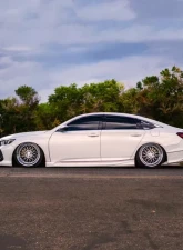 Street Aero Cross Faded Side Skirt Splitter Set Honda Accord Sedan 2018-2022                                     - s-ssa-hon-003-cf-s80.5 - Image 9