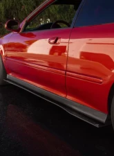 Street Aero Cross Faded Side Skirt Splitter Set Honda Civic EG SI 1992-1995                                     - s-ssa-hon-004-cf-s73 - Image 9