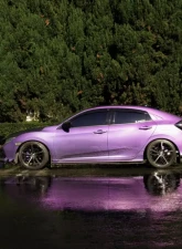 Street Aero Cross Faded Side Skirt Splitter Set Honda Civic Sport Hatchback 2016-2021                                     - s-ssa-hon-008-cf-s76 - Image 8