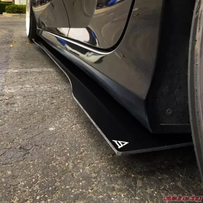 Street Aero Cross Faded Side Skirt Splitter Set Honda Civic LX Sedan 2016-2021 - s-ssa-hon-009-cf-s76