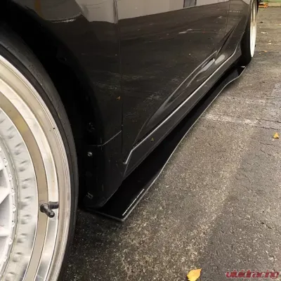 Street Aero Cross Faded Side Skirt Splitter Set Honda Civic LX Sedan 2016-2021 - s-ssa-hon-009-cf-s76