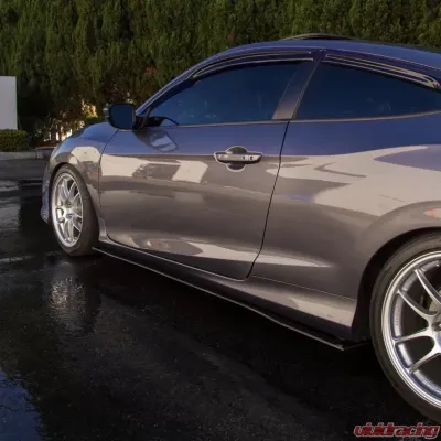 Street Aero Cross Faded Side Skirt Splitter Set Honda Civic SI Coupe 2016-2020 - s-ssa-hon-011-cf-s75.5