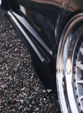 Street Aero Cross Faded Side Skirt Splitter Set Honda Civic Type-R 2017-2021                                     - s-ssa-hon-013-cf-s76 - Image 10