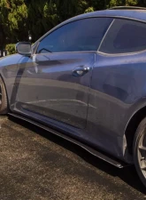 Street Aero Cross Faded Side Skirt Splitter Set Hyundai Genesis Coupe 2009-2012                                     - s-ssa-hyn-002-cf-s81 - Image 9