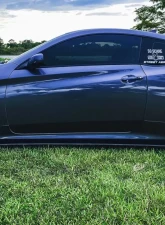 Street Aero Cross Faded Side Skirt Splitter Set Hyundai Genesis Coupe (BK2) 2013-2016                                     - s-ssa-hyn-003-cf-s81 - Image 9