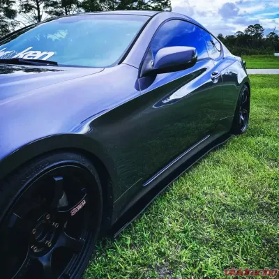 Street Aero Cross Faded Side Skirt Splitter Set Hyundai Genesis Coupe (BK2) 2013-2016 - s-ssa-hyn-003-cf-s81