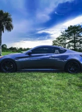 Street Aero Cross Faded Side Skirt Splitter Set Hyundai Genesis Coupe (BK2) 2013-2016                                     - s-ssa-hyn-003-cf-s81 - Image 8